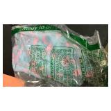 Artoid Mode Pink Polka Dots Blue Gauze Table Runner 120 Inch 10FT, Summer Sheer Dining Holiday Wedding Birthday Baby Shower Table Decor for Home Party