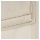 NICETOWN Natural Linen French Door Curtain No Drill Roman Shades for Windows, Solid Cordless Blinds for Farmhouse Door Window Covering with Light Filgtering, W26 x L72, 1Pc