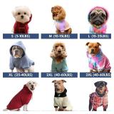 Spark Paws Dog Hoodie  Premium Dog Sweater for Small, Medium, and Large Dogs | Warm Outfits for French Bulldogs, Pitbull, Puppy, Winter Jacket Alternative - Slate Blue - XL