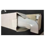 Westbrass E531D-1F-50 5-14\ Reach Wall Mount Tub Spout with Front Diverter, Powder Coat Whitein