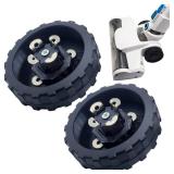 Auyuve 2PCS Black Upgraded Replacement Wheel for Hart 20V Stick Vacuum, Replacement Wheels Accessory, Suitable for HPSV50B,HPSV50,HPSV01B