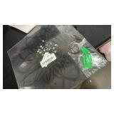 Zzbakress 3 Pieces Metal Flowers Wall Decor, Black Wall Decors, Flower Art Wall Decor Farmhouse Wall Decoration Multiple Flowers Hanging Decor for Bathroom Living Room Garden Office (Black Elegant)