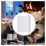 Juesi Flat Book Light Page Book Light for Reading in Bed at Night Clear LED Book Full Page Light Illuminator Panel Plate Lamp Board Wireless (White)