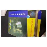 Juesi Flat Book Light Page Book Light for Reading in Bed at Night Clear LED Book Full Page Light Illuminator Panel Plate Lamp Board Wireless (White)