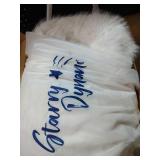 Starry Dynamo 60-Inch Huntsman High-Pile Faux Fur Christmas Tree Skirt with Hidden Slide Clasp Closure and Durable Microfiber Backing, Ivory