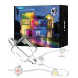 Light Clips for Govee Outdoor Lights (Model H705 ABCDEF) It is an Ideal Solution to Replace 3M Adhesive Tape. Easy to Install, it Comes with 40 Brackets and 80 Screws