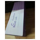 C CUSHION LAB Patented Pressure Relief Seat Cushion for Long Sitting Hours on OfficeHome Chair, Car, Wheelchair - Extra-Dense Memory Foam for Hip, Tailbone, Coccyx, Sciatica - Light Grey