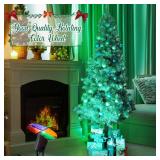 ElectricWise Christmas Tree Color Wheel with E27 LED Light, Rotating 4 Color Wheel for Aluminum Christmas Tree, UL Certification Vintage Rotating Wheels for Silver Tinsel Xmas Trees(Classical)