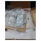 Cinkeda Boho Table Lamps Set of 2, Farmhouse 3-Way Dimmable Touch Nightstand Lamp with 2 USB Charging Ports, White Vintage Bedside Lamp for Bedroom Living Room End Table (Bulbs Included)