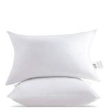 HITO 12x20 Pillow Inserts (Set of 2)- 100percent Cotton Covering Down Alternative Throw Pillows White for Couch Bed Sofa