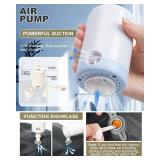 VGCUB Small Vacuum Backpack Wravel with Electric Pump Vacpack System Storage Compression Laptop Work Business Waterproof College Bags Casual Daypack Carry on Backpacks for Women Men Khaki Upgrade