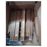 Merrifete Wooden Welcome Sign Stand, Adjustable Sign Holder Stand, Heavy Duty Wood Easel w Poster Design Templates and Leather Straps for Wedding, Bridal Baby Shower, Birthday Party, 62\ x 30\in x 20\