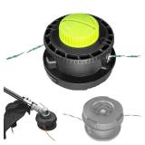 Ctuoptuo 314608005 Trimmer Head, Compatible with 2004+ Ryobi Reel Easy, Bump Feed Trimmer Head Straight Shaft RY15526 RY15527 RY15529, Not Fit Curved Shaft Trimmers