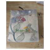 SearchI Stretch Dining Chair Seat Covers Set of 4, Soft Removable Washable Seat Covers for Dining Chairs, Dining Room Seat Cover Protector (Rear-Covered, Brown Flowers)