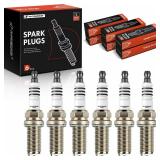 A-Premium Iridium Platinum Spark Plugs Compatible with Mercedes-Benz E280, E300, GLK350, ML350, ML450, S350, SLK280, SLK300, R350, C250 and Mitsubishi Outlander and Dodge and Freightliner, Pack of 6
