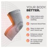 Incrediwear Knee Sleeve  Knee Braces for Knee Pain, Joint Pain Relief, Swelling, Inflammation Relief, and Circulation, Knee Support for Women and Men, Fits 22-26 Above Kneecap (Grey, XXX-Large)