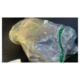 Mkono Woven Storage Basket Decorative Rope Basket Wooden Bead Decoration for Blankets,Toys,Clothes,Shoes,Plant Organizer Bin with Handles Living Room Home Decor, Yellow and Black, 16\ W × 13.8\inin