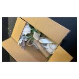 GLIDLION Wedding Bouquets for Bride Bridesmaid,White Champagne Artificial Roses Flowers for Wedding Church Decoration (7.5in)