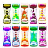 ZHBWOW-10 Pack Liquid Motion Bubblers for Sensory Play, Fidget Toys for Kids and Adults, Easter Basket Fillers, Desk Decor, Cool Stocking Stuffers