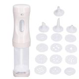 Electric dessert Press, Cake dessert Maker Kit with 9 Discs and 1 Icing Tip for DIY dessert Decoratin