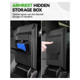 7PCS Center Console Organizer Tray for 2024 2025 2026 Tesla Model 3 Accessories, Armrest Hidden Storage Box Cup Holder Charger Pad for Tesla Model 3 Highland