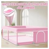 XVISHX Baby Playpen 50 x 50 Inch Play Pen Playards, Playpen for Babies and Toddlers, Baby Playard for Indoor and Outdoor Active Center Game Fence, with Skin-Friendly Fabric and Soft Breathable Mesh Pi