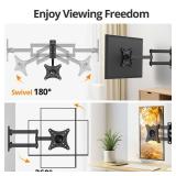 IWORKBOARD Full Motion TV Monitor Wall Mount Bracket for Most 13-32 Inch LED LCD Flat Curved Screen, 360° Rotation Swivel Tilt Extension?Adjustable Articulating Arms, Max VESA 100x100mm up to 33lbs