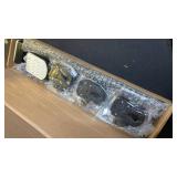 QIANSOIYAO Adjustable Front Door Garland Hanger - Fits 32\-67\in Doors, No ScrewsDrillingGlue, Heavy-Duty for BirthdayParty Wreaths and Lights (32-67IN)in