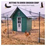 Bird Netting for Chicken Coop - 50x50ft Poultry Netting Over Chicken Run and Chicken Pen, Heavy Duty 2.4 Mesh Garden Net for Blueberry Bushes, Fruit Trees and Vegetable Against Birds, Deer, Squirrel