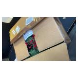 Christmas Garland with Lights 9FT, Lighted Christmas Garland Battery Powered 8 Lighting Modes, 50 LED Lights Garland, Red Berry, Christmas Pine Cone, for Stairs, Front Door, Christmas Decor