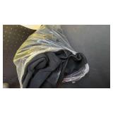 UOUA Two Piece Outfits Women Tracksuit Sets Long Sleeve Zip Up Jacket and Leggings for Gym Workout Set Black XL