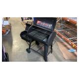 Outdoor Gourmet Sierra II Off-Set Smoker *some bent legs, missing front rack and latch for side compartment*