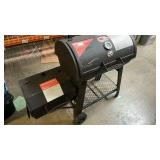 Outdoor Gourmet Sierra II Off-Set Smoker *some bent legs, missing front rack and latch for side compartment*