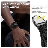 Stainless Steel Milanese Loop Compatible with Apple Watch Bands 38mm 40mm 41mm 42mm men and women, Magnetic Clasp Replacement for iWatch Ultra Series 11 10 9 8 7 SE 6 5 4 3 2 1