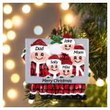 Personalized Christmas Ornaments 2025 Family of 5 Custom Christmas Ornament with Names Customized Ornaments for Xmas Tree,Handcrafted Christmas Decoration Gifts for Home Decor(Family of 5)