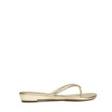 DREAM PAIRS Womenfts Fashion Rhinestones Design Slides Sandals,Size 10,Gold Glitter,JEWEL_03