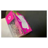 iClever Kids Headphones Cat Ear, LED Light Up, 85dBA Safe Volume, Stereo Sound Toddler Headphones for Travel School, Foldable 3.5mm Wired Kids Headphone for iPad Tablets, Meow Lollipop-Hot Pink