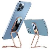 A-LuGei Foldable and Adjustable Phone Ring Holder Stand, Adhesive Cell Phone Grips, Phone Kickstand for Desk, Cell Phone Holder for Hand, 360° Rotation Metal Ring for Back of iPhone