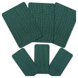 Amylove 6 Pcs Pool Safety Cover Patch Kit Swimming Pool Patch Repair Kit Self Adhesive Mesh for Inground Safety Cover, 12 x 8 Inch, 4 x 8 Inch (Green)