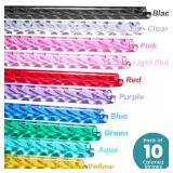 10 Pack Swirl Straws for Starbucks Tumbler, Reusable 11\ Long Hard Plastic Shiny Crystal Tumbler Replacement Drinking Straws For 16 OZ 20 OZ 30 OZ Stanley, Yeti Tumblers With Cleaning Brushin