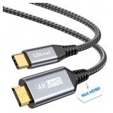 LDLrui 4K USB C to Mini HDMI Cable 3.3FT, Supports 4K@60Hz, 2K@120Hz, High Speed Type-C to Mini HDMI Uni-Directional Cord, for Steam Deck, ROG Ally, Laptop, MacBook, KYY, ARZOPA, MNN Portable Monitor