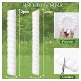 468 Pcs Tree Trunk Protector-2 Size Plastic Spiral Tree Guard Tree Trunk Protector Wrap Tree Bark Protector Tube Tree Wraps to Protect Bark Tree Saplings from Deer Cats Rodents Rabbit Mowers (White)