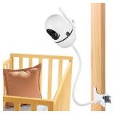 Flexible Baby Monitor Mount for HelloBaby HB6550HB65HB40HB6339HB66HB6550Pro, ANMEATE SM935E, Baby Camera Mount Holder Stand with 15.7 inch, Attach to Baby Crib Without Wall Damage