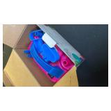 NuLink Electric Portable Dual Nozzle Balloon Blower Pump Inflation for Decoration, Party, Sport 110V~120V, 600W, Rose Red