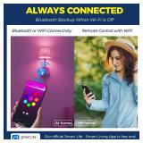 Lightinginside E12 Smart Light Bulbs 60W Equiv., Work with AlexaGoogle HomeSmart Life, 500LM 6W RGBCW Candle Candelabra LED Light Bulbs, No Hub Required, 2.4G WiFi Bluetooth Bulb, ETL Listed, 1PC