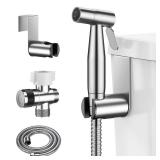 Handheld Bidet Sprayer for Toilet, BRITULIF Jet Sprayer for Toilet Muslim Shower, Adjustable Water Pressure with Bidet Attachment for Toilet for Feminine and Baby Wash