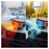 Car Heater Windshield Defroster and Defogger,12V Car Heaters for Vehicle,Portable Defrost Device Car Demister That Plugs into Cigarette Lighter for Car (N216)