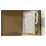 TESSAN Power Strip Surge Protector, Flat Plug Extension Cord with 8 Outlets 3 USB Charger(1 USB C), 1080 Joules Protection, Wall Mountable Charging Station for Home Office School Dorm Room Essentials