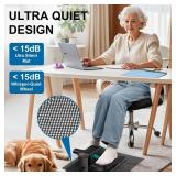 VIVURN-018 Under Desk Elliptical 12 Speed 5 Modes Mini Motorized Leg Exerciser While Sitting for Seniors As Seen on TV with Non-Slip Mat Quiet and Portable Electric Pedal Exerciser for Home and Office