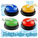 IBLESSU 4-Pack Buzzers for Trivia Games, Family Feud Jeopardy Buzzer, Game Buzzers with Lights and Sound, Answer Buzzers for Classroom, Buzzer for Game Show, Quizzes Party and Trivia Nights